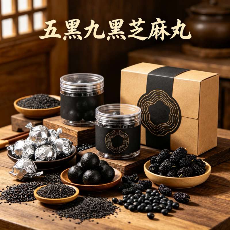 五黑九黑芝麻丸代加工怎么选？康瑞生物业务经理驻厂24小时跟单，100公斤起订(图1)