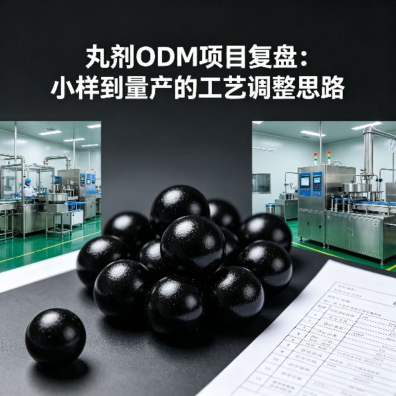 丸剂ODM项目复盘：小样到量产的工艺调整思路(图1)